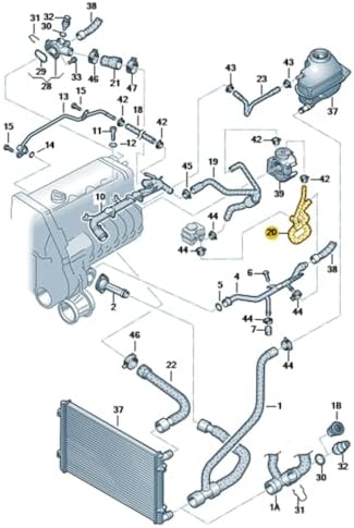 1.6 ANA Motor Alt Dağıtıcı Hortum 06B121058AP ile uyumlu A4 1999-2001