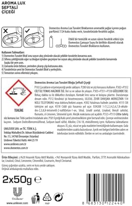 Domestos Aroma Lux Tuvalet Bloğu Şeftali Çiçeği 100g (2 paketi)