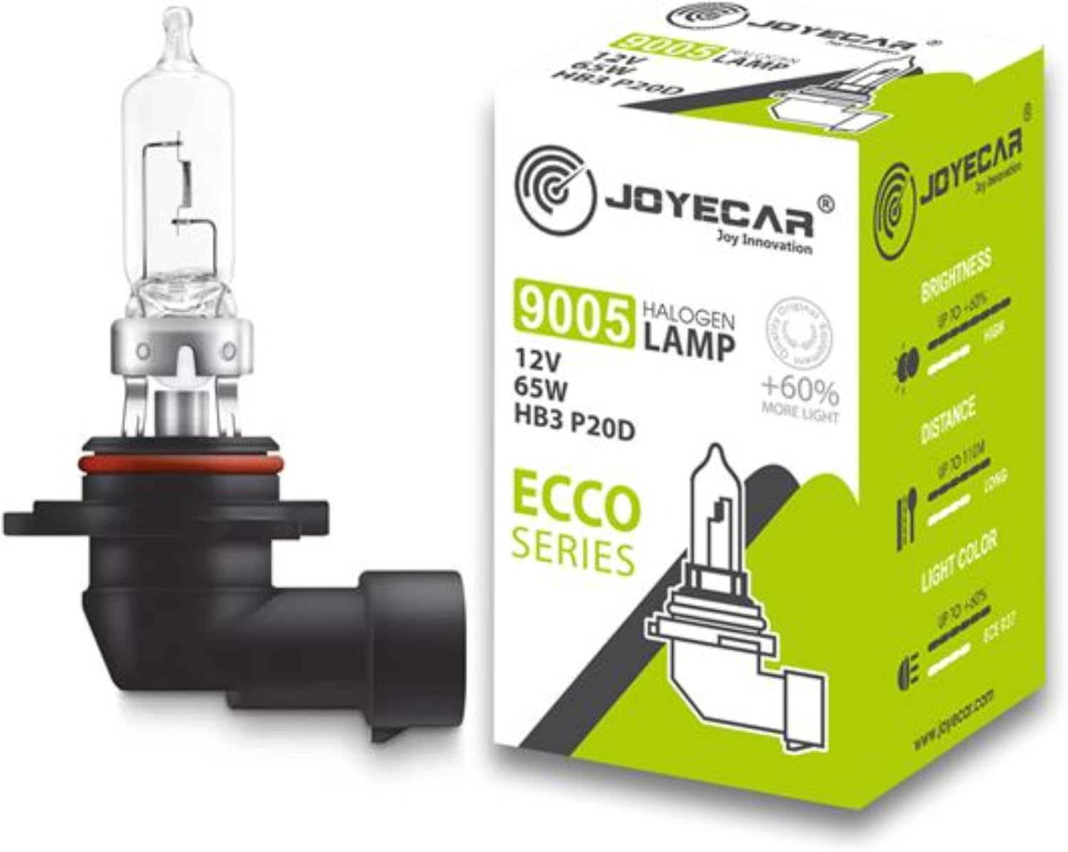 Alternative view of JOYECAR 9005 HB3 P20D Far Ampulü, 12V 65W, ECCO Serisi,%60 Daha Fazla Işık