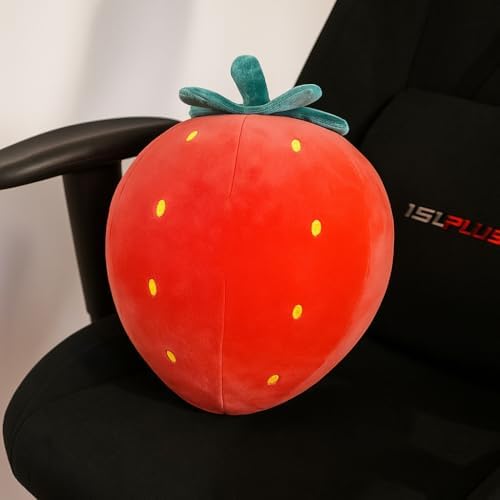 Kirmizi Çilek Figürlü Kırlent - Yastık | 33CM