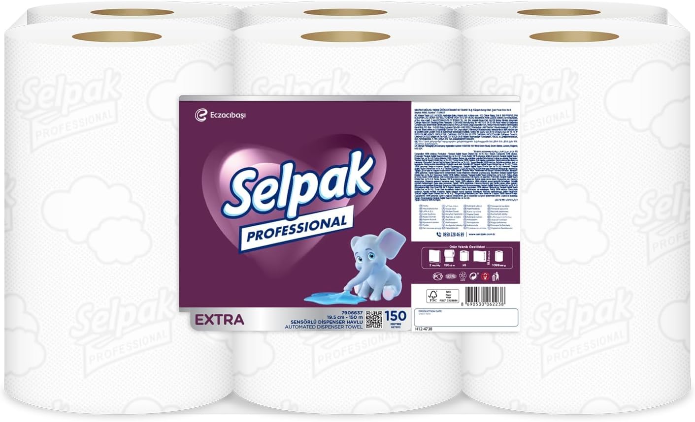 Alternative view of Selpak Professional Sensörlü Havlu, 19.5 Cm, 150 Metre