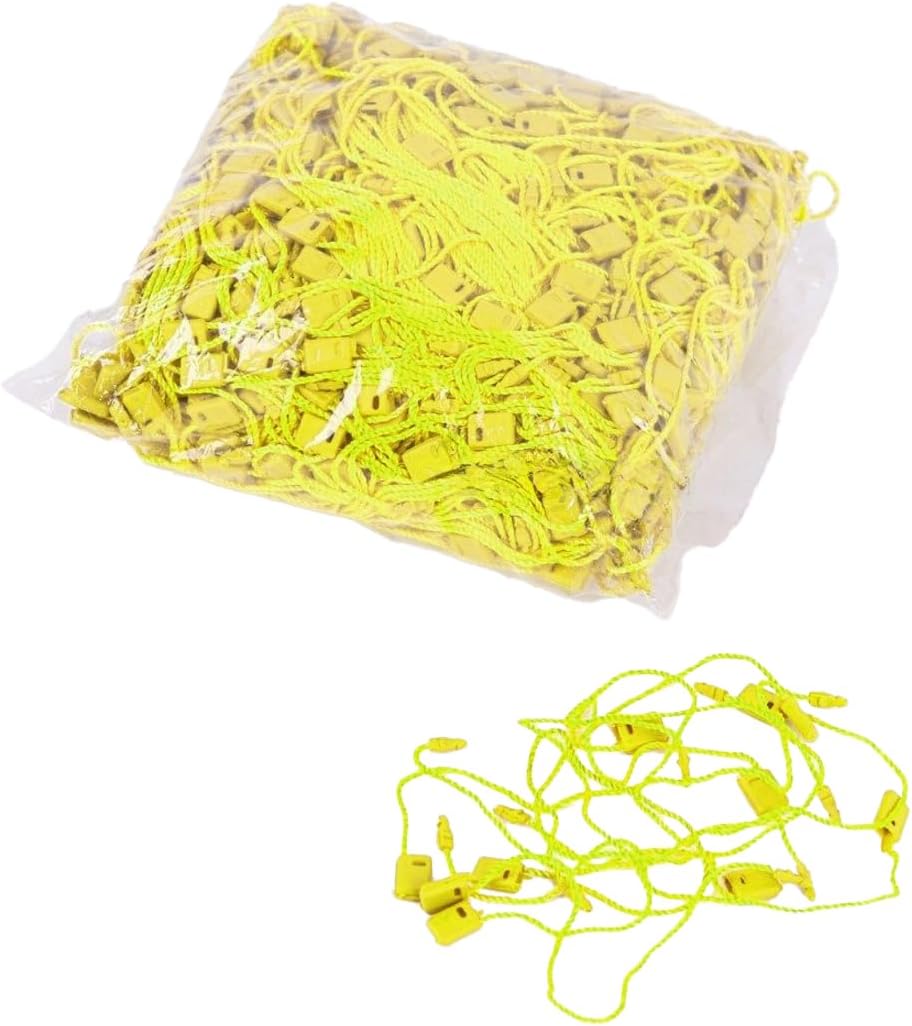 Alternative view of Hodbehod Sarı Renk Kilitli Geçmeli Etiket İpi 1.000 Adet – Plastik Kart ve Fiyat Etiketi Bağlama İpi