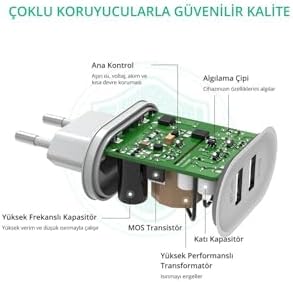 Alternative view of 120W Turbo Şarj Seti | Turbo Yazısı + Saniye Sayacı Destekli