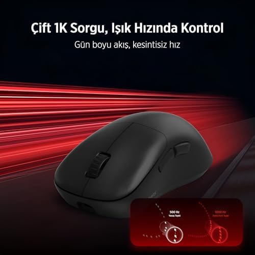 Alternative view of EVNIA Serisi SPK9418 Kablosuz Bluetooth Dual Mod 12000DPI 6 Tuşlu Optik Oyuncu Mouse (Beyaz)