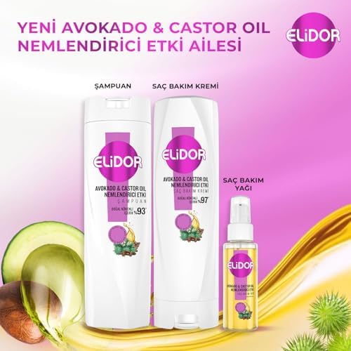 Alternative view of Elidor Şampuan ve Castor Oil Nemlendirici Etki 400 ml