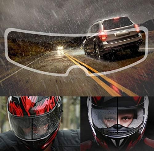 chermik Motosiklet Kaskı İçin Yağmur Kaydırıcı Film, one_size, CHRMK6014, Şeffaf