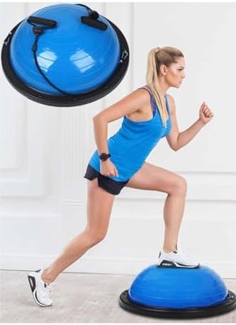 Alternative view of chermik Bosu Balance Ball Pilates Aleti Denge Topu Yarım Pilates Top, 47 cm, CHRMK13582, Siyah