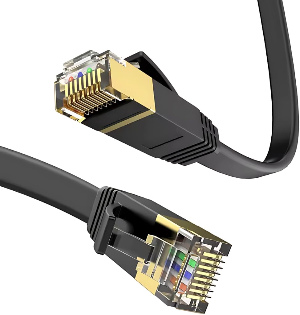 Alternative view of CAT7 Ethernet Kablosu (5 Metre) 10Gbps Premium İnternet Lan Kablo Flat Modem Ağ Kablosu 5mt