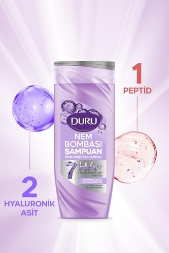 Alternative view of Nem Bombası 7HA+ Şampuan, Hyaluronik Asit ve Peptid İçeren, Yıpranmış, Yağlı ve Kepekli Saçlar İçin Nemlendirici Set, 400ml x 3 Adet