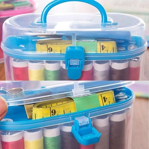 Alternative view of Mini Komple Dikiş Seti, 8 Renkli İplik,, İğne, Mezura, Düğme ve Taşıma Çantalı, Ev ve Seyahat için Pratik DIY Dikiş Malzemeleri