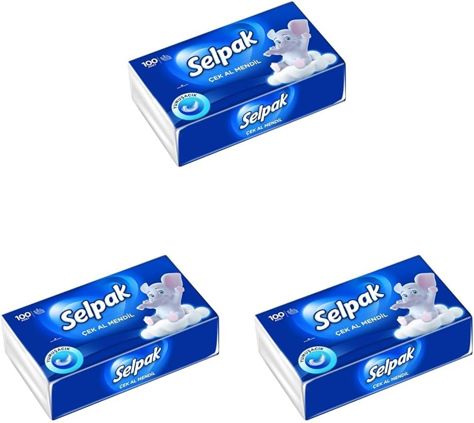 Alternative view of Selpak Çek Al Mendil Yumuşacık 100 Yaprak (3 paketi)