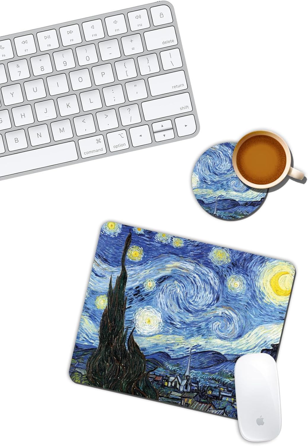 Alternative view of Yıldızlı Gece Mouse Pad ve Bardak Altlığı Set