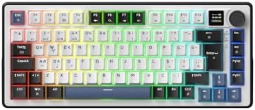 Alternative view of RGB Bluetooth, 2.4G USB Kablosuz Gasket Gaming Mekanik Klavye Hot Swap TFT Ekran