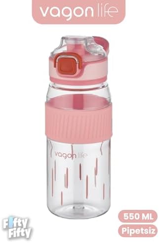 550 ML Rahat İçim (Pipetsiz) Taşıma Kulplu Çocuk Su Matarası -VGN3001ML550