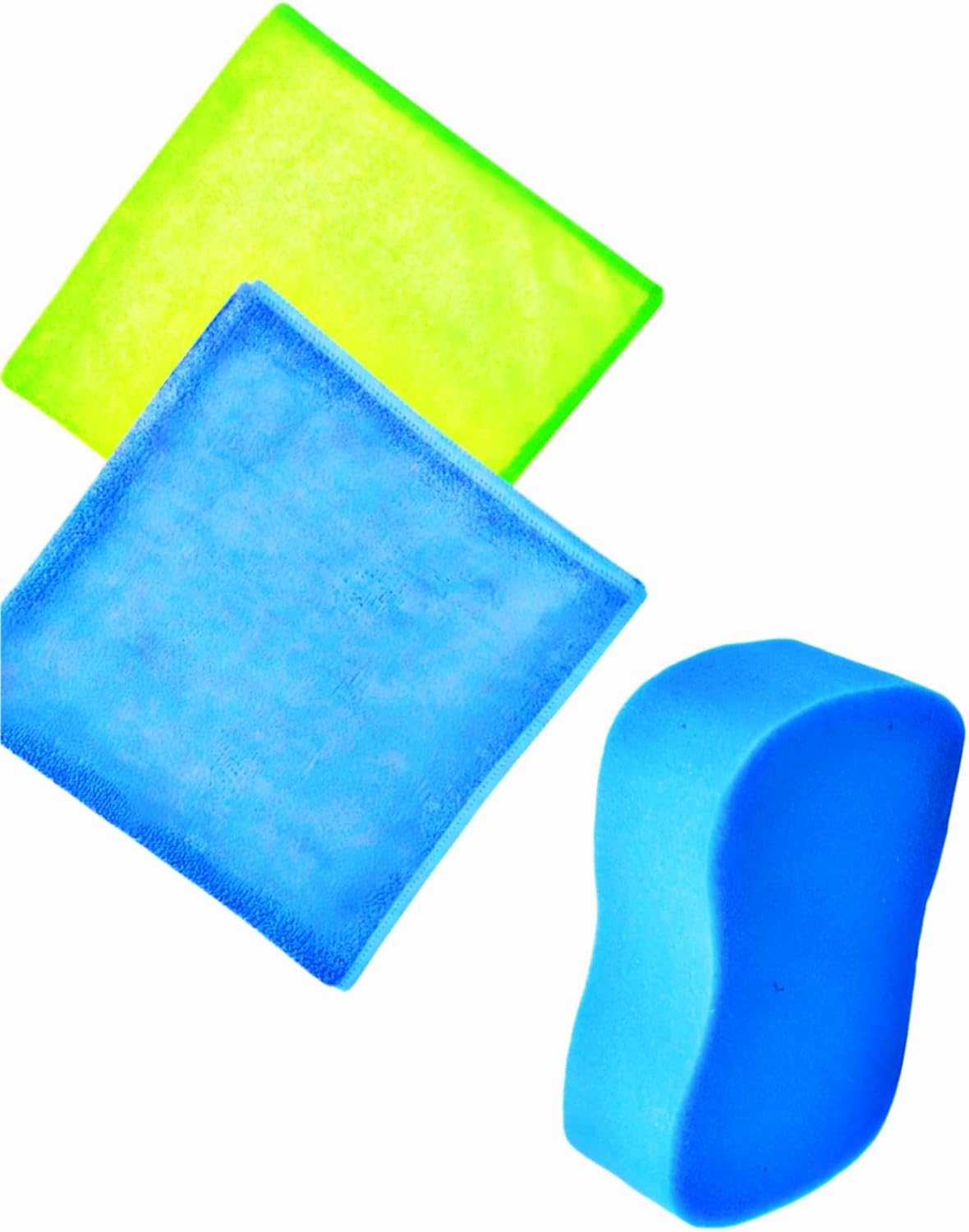 Alternative view of 3’lü Araç Temizlik ve Detay Bakım Seti, 2’li Mikrofiber Bez + Araç Yıkama Süngeri, Çizmez, İz Bırakmaz, Profesyonel Oto Bakım, Car Detailing Set