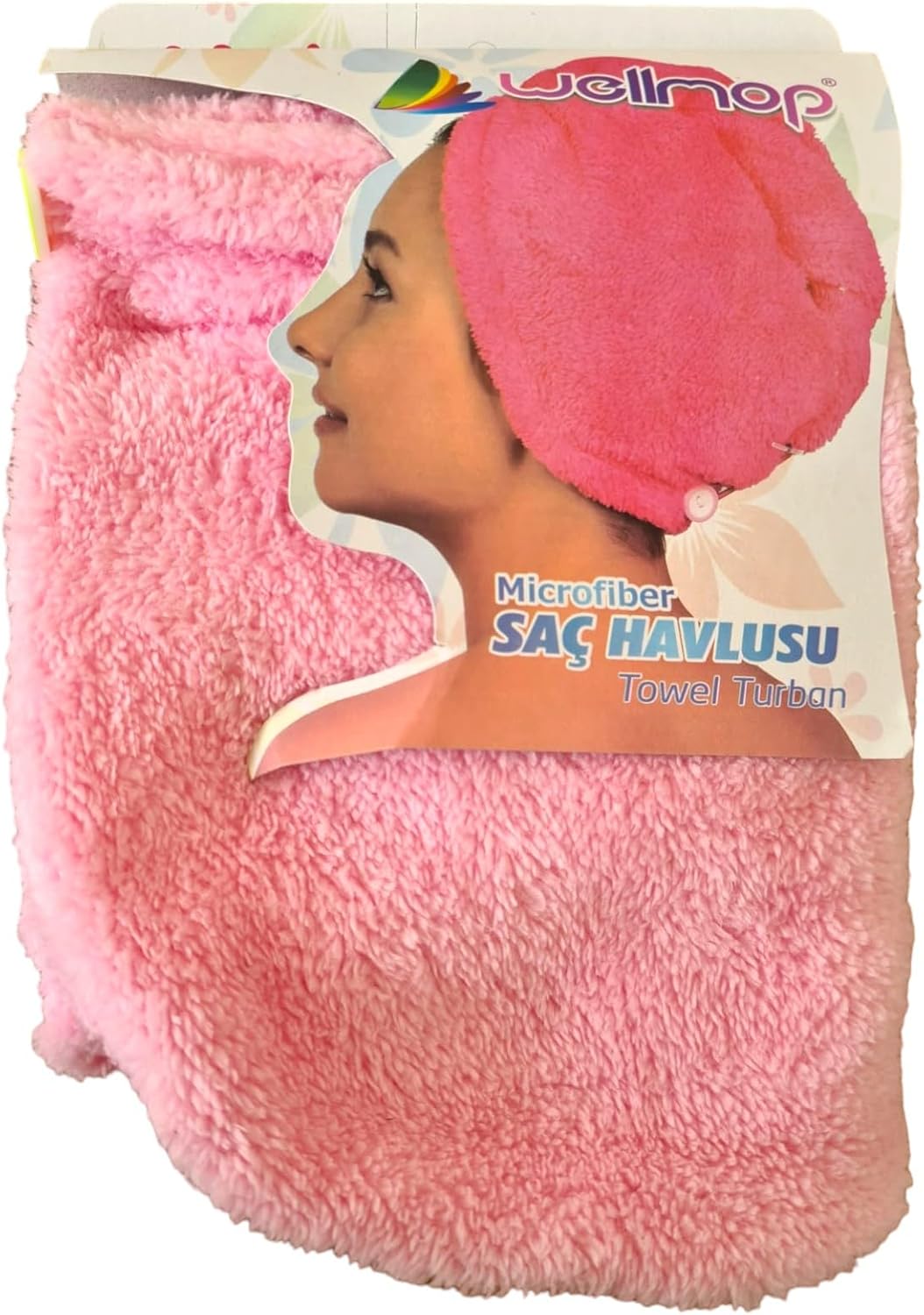 SAÇ HAVLUSU PEMBE