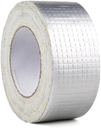 5cm x 5 Mt Yüksek Sıcaklık Dayanan Su Geçirmez Alüminyum Folyo Çamur Bant, Çatı Duvar Çatlak Onarıcı Yalıtım, 5 Metre, Boru Yalıtımı, Yalıtım Bandı, Panel Yalıtımı (5 METRE)