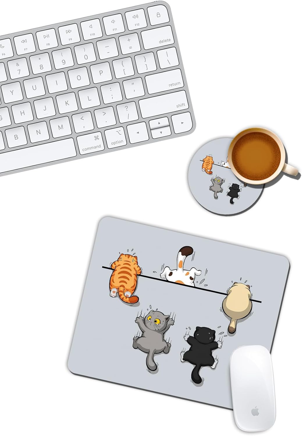 Yaramaz Kediler Mouse Pad ve Bardak Altlığı Set