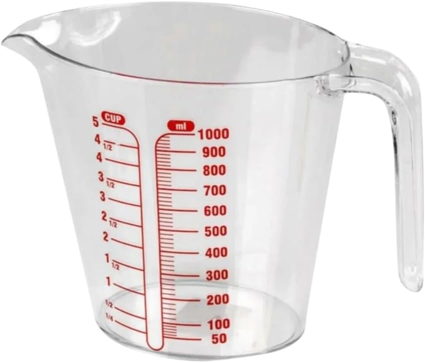 Alternative view of Dereceli Ölçü Kabı 1000 ml Hacminde 10 Aralıklı Sert Plastik Ölçü Kabı 1L (1, 1000 ml)