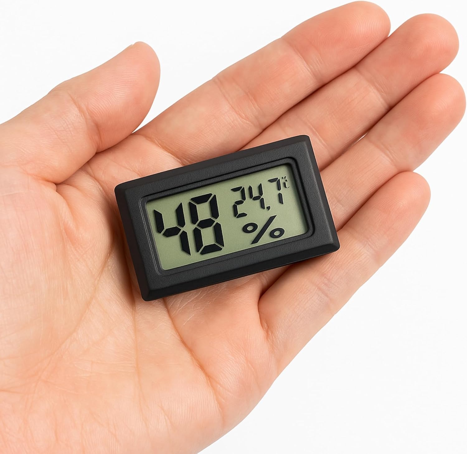 Alternative view of Dijital LCD Nem Sıcaklık Ölçer Mini Termometre Probsuz
