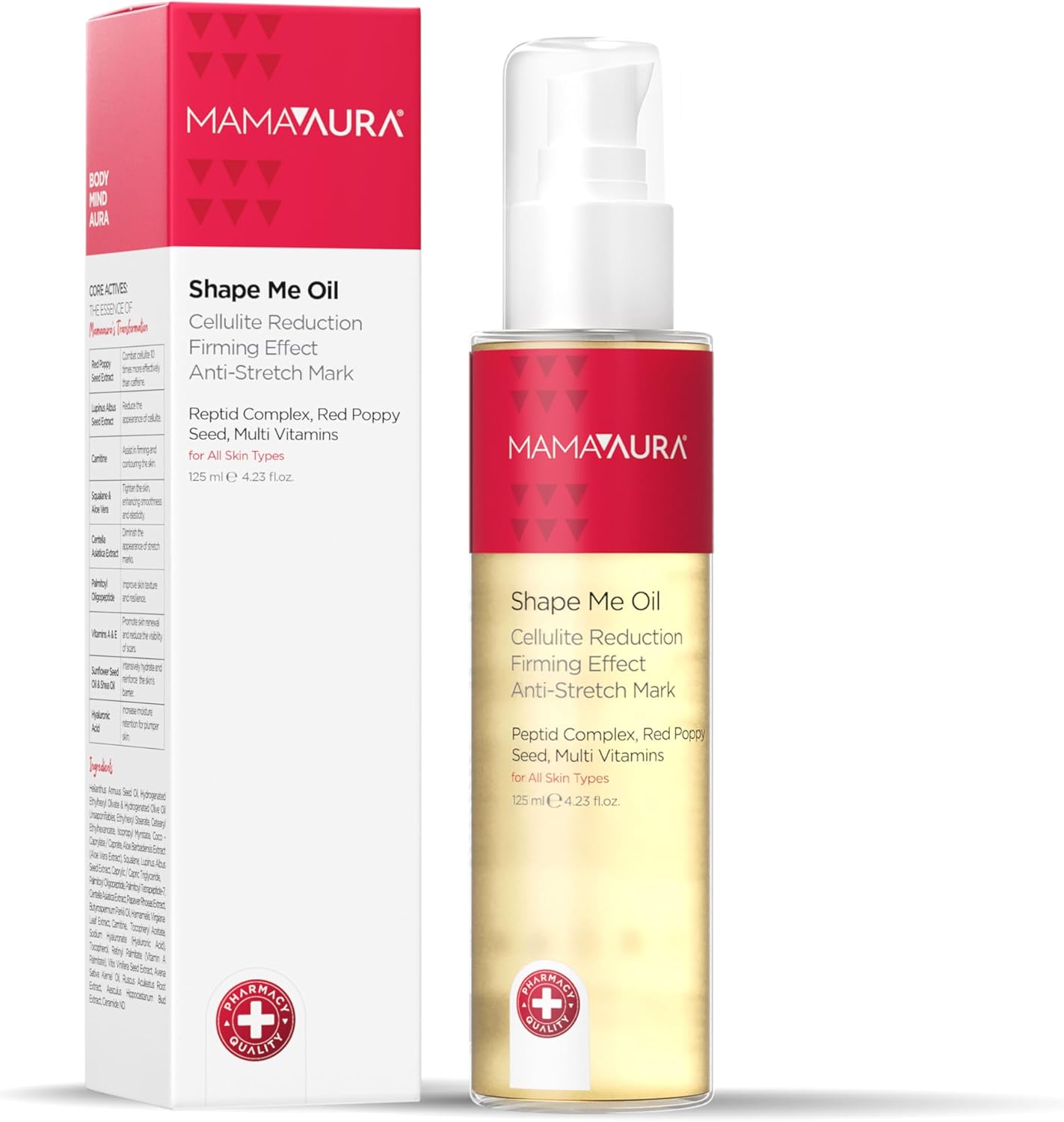 Me Oil, Doğum Sonrası Sıkılaştırıcı Çatlak ve Selülit Bakım Yağı, 125 ml