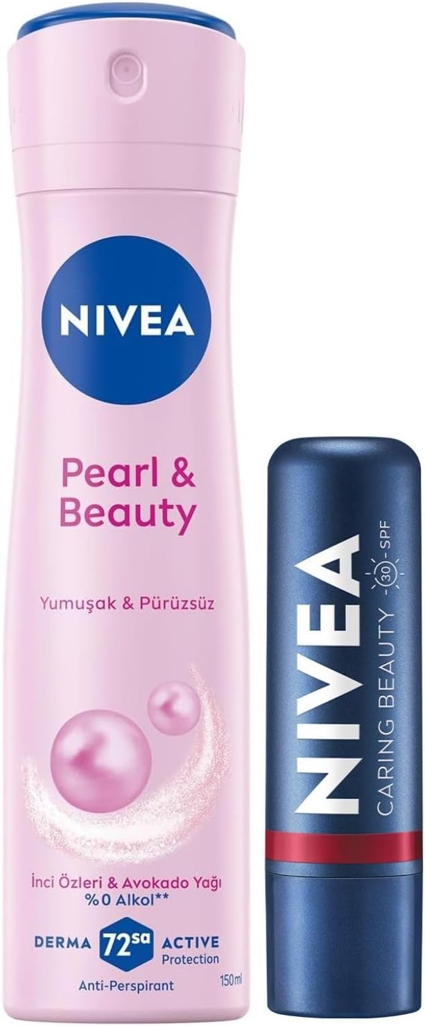 Alternative view of Spf30 Güneş Koruyucu Nemlendirici Kırmızı Renkli Dudak Kremi Ve Sprey Deodorant Pearl&beauty 150ml