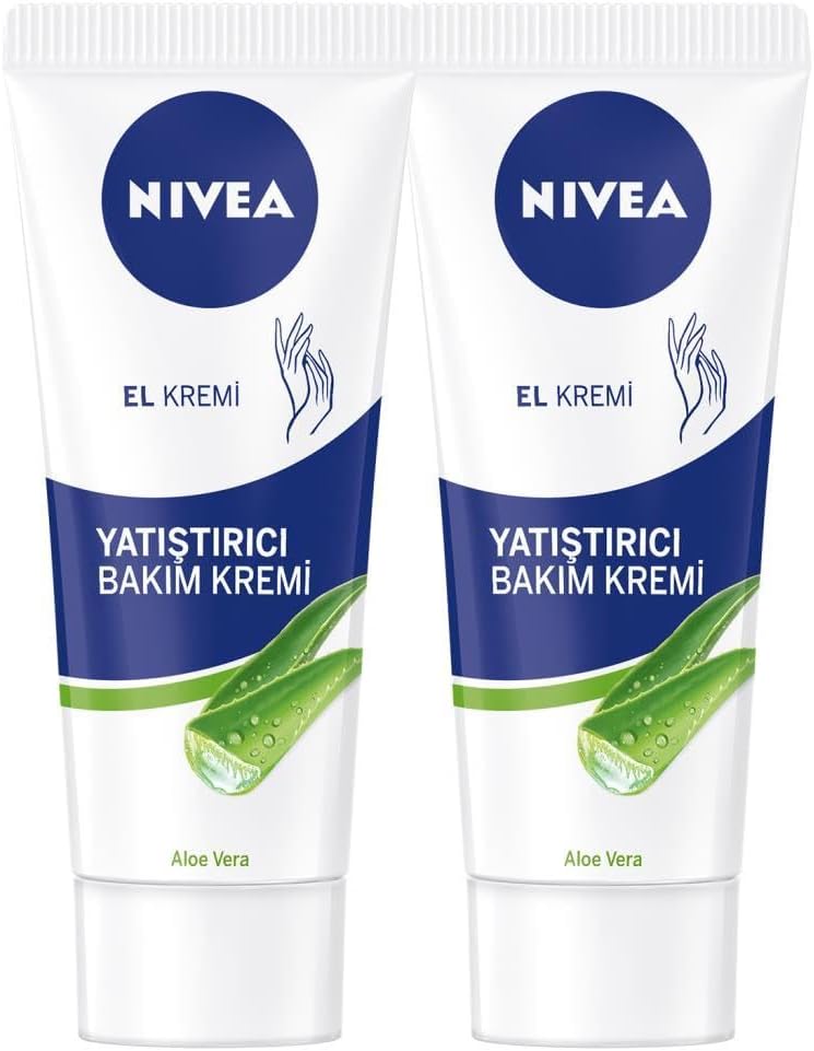 Yatıştırıcı El Bakım Kremi Aloe 75ml, Nemlendirici, Yumuşak Cilt, Hızlı Emilir, X2 Adet