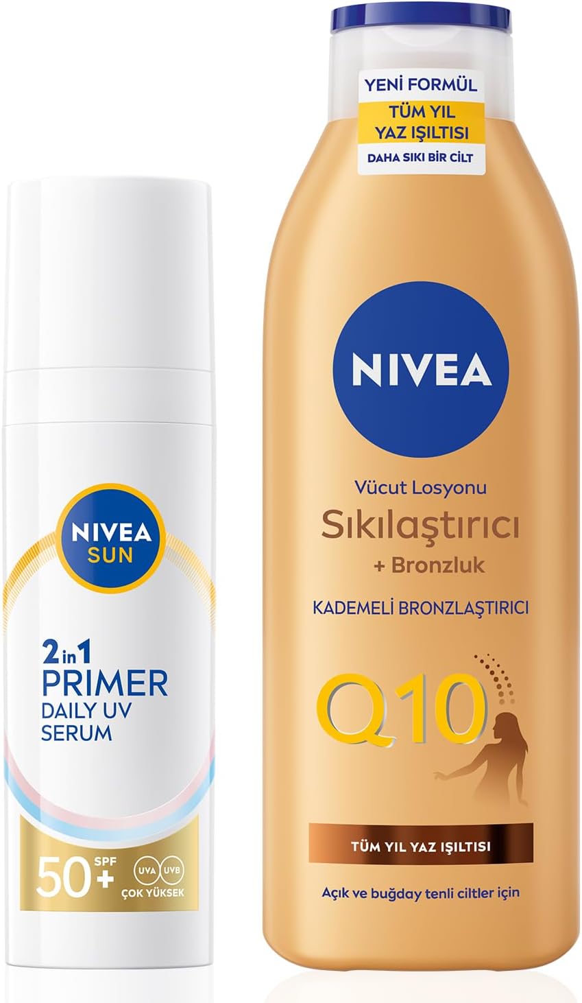 Alternative view of SUN SPF50 Güneş Koruyucu Nemlendirici Makyaj Bazı 30ml ve Sıkılaştırıcı Bronzluk Vücut Losyonu 250ml