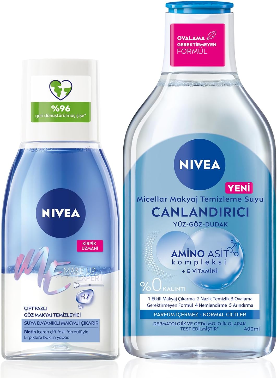 Alternative view of Göz Makyaj Temizleyici 125ml ve Canlandırıcı Micellar Makyaj Temizleme Suyu, Amino Asit, E Vitamini