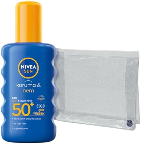 Alternative view of SUN SPF50 Yüksek Güneş Koruyucu ve Nemlendirici Vücut Spreyi 200ml, Suya Dayanıklı, Çanta Hediyeli