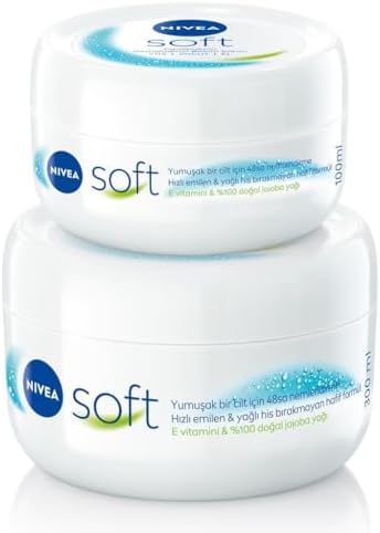 Alternative view of Soft Nemlendirici El Yüz ve Vücut Bakım Kremi 100ml ve 300ml, Jojoba Yağı, E Vitamini, Pürüzsüz Cilt