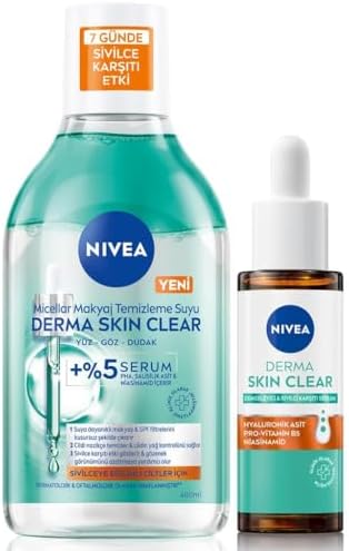 Alternative view of Derma Skin Clear Karşıtı Cilt Serumu 30ml Ve Micellar Makyaj Temizleme Suyu 400ml,niasinamid