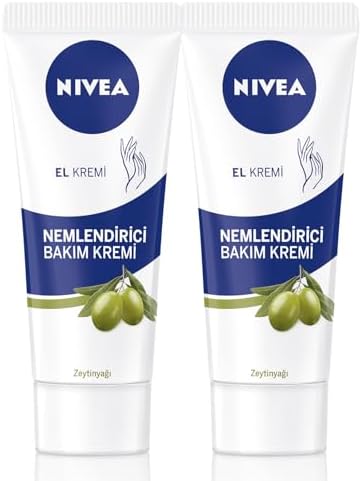 Zeytinyağlı Nemlendirici El Bakım Kremi 75ml, Yağlı Ve Yapışkan His Bırakmaz, Yumuşak Cilt, X2 Adet