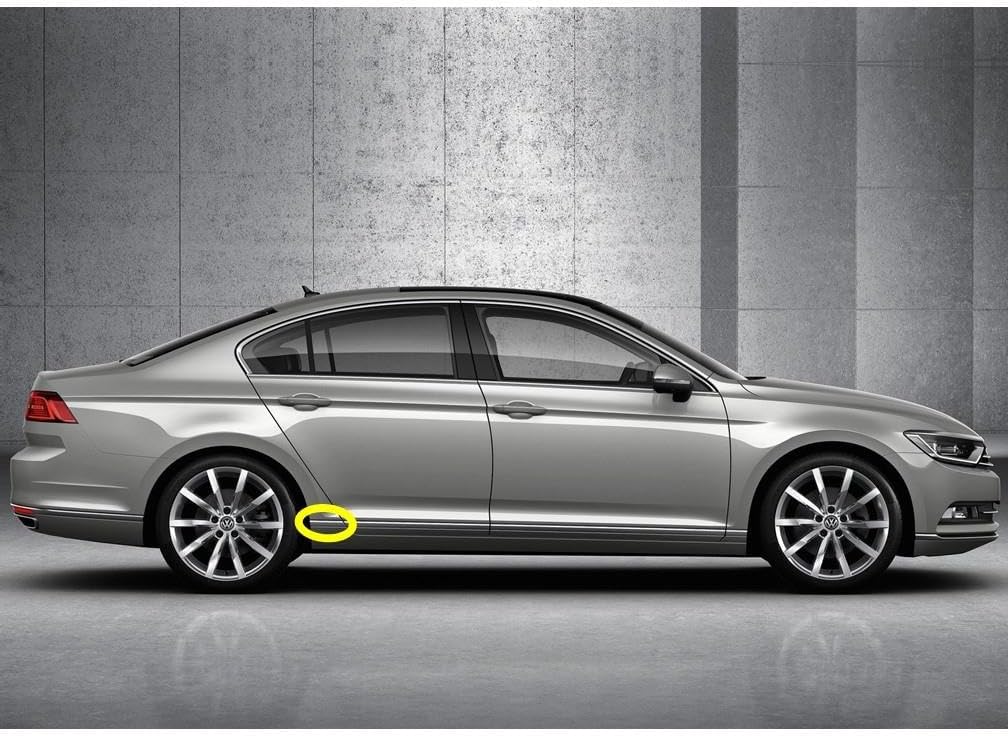 Sağ Marşpiyel Arka Uç Krom Çıta 3G0898986 VW Passat B8 ile uyumlu 2015-2019