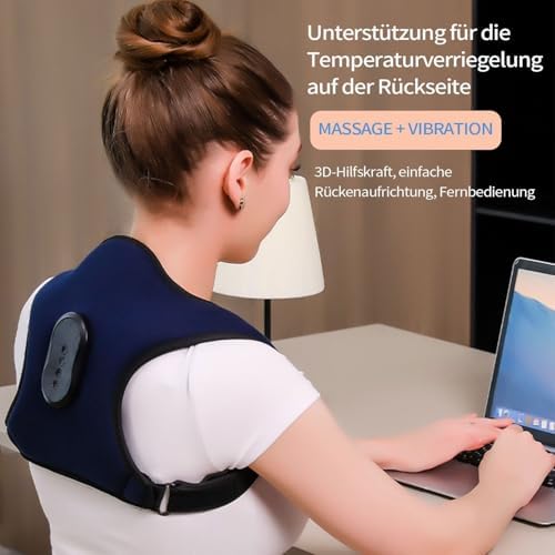 Alternative view of Sırt Masaj Aleti Sırt Masajı Şarjlı Fizyoterapi Masaj Rahatlatma Dinlendirici ve Rahatlatıcı Massage Ergonomik Tasarım 3D Destek, Ayarlanabilir ve Nefes Alabilir J9000