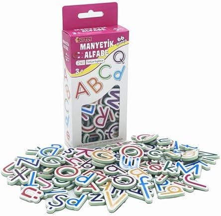 Alternative view of 2'li Set Manyetik Mıknatıslı Türkçe - İngilizce Harfler & Sayılar - Eğitici Alfabe - Sayılar Magnet