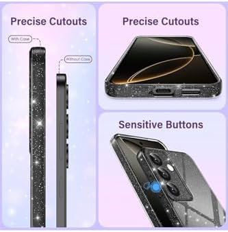 Alternative view of - Galaxy A17 ile uyumlu 5g Kılıf Simli Yaldızlı Darbeye Dayanıklı Kamera Korumalı Parlak Silikon
