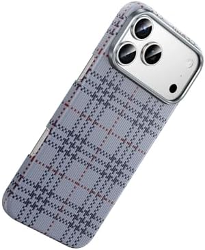 Alternative view of - 17 Pro Max ile uyumlu Kılıf Ultra Slim Kumaş Desenli Karbon Scots Kevlar ile uyumlu Kapak