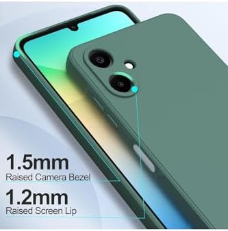 Alternative view of - Galaxy A07 ile uyumlu Kılıf Kamera Korumalı Yumuşak Renkli Silikon + 9H Ekran Koruyucu Cam 2in1 Set