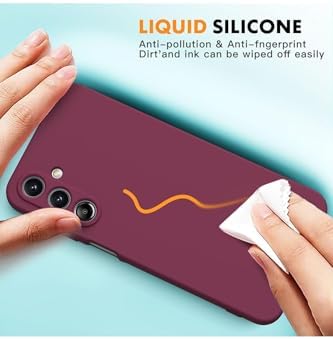 Alternative view of - Galaxy A17 ile uyumlu Kılıf Kamera Korumalı Yumuşak Renkli Mat Silikon + 9H Ekran Koruyucu Cam 2in1 Set