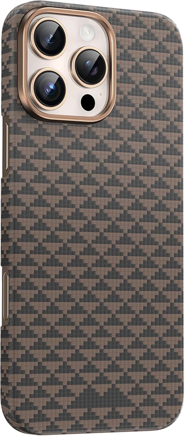 Alternative view of - 16 Pro Max ile uyumlu Kılıf ile uyumlu Şarj Özellikli 0,5 Süper İnce Aramid Karbon Fiber Paris Kevlar