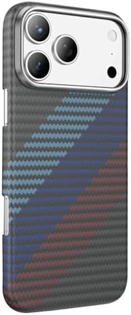 Alternative view of - 17 Pro Max ile uyumlu Kevlar Yatay Renkli İnce Woven ile uyumlu Kılıf