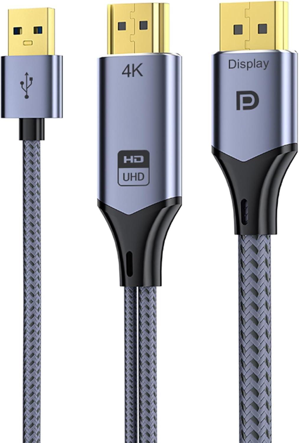 Alternative view of HDMI to Displayport DP 4K 60Hz USB Görüntü Aktarma Kablosu 2 Metre