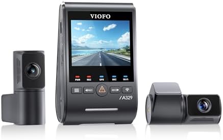 Alternative view of A329T 3 Kameralı Ön+İç+Arka 4K+2K+2K Wi-Fi 6 HDR STARVIS 2 Sensör GPS'li SSD Destekli Araç Kamerası