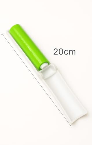Yıkanabilir Yapışkan Tüy Toplayıcı Rulo – Kıyafet, Koltuk, Araba Koltuğu ve Evcil Hayvan Tüyü Temizleyici | Tekrar Kullanılabilir Lint Roller, Taşınabilir Kutulu Tasarım, Yeşil