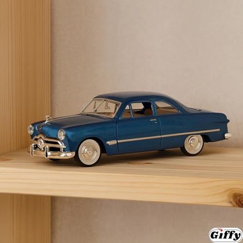 Alternative view of Giffy / 1949 Coupe 1:24 Ölçek Die-Cast Kutulu Full Metal Koleksiyonluk Oyuncak Klasik Araç Model Araba Kahverengi (Mavi)