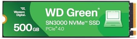 WD Green SN3000 NVMe SSD, PCIe Gen 4, 500GB