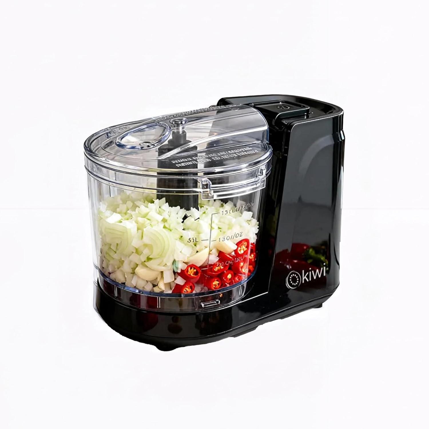 Alternative view of KC-8217 Mini Doğrayıcı, 350 ml, 160 W – Çift Bıçaklı Paslanmaz Çelik, Çıkarılabilir Parçalar, Kompakt Tasarım