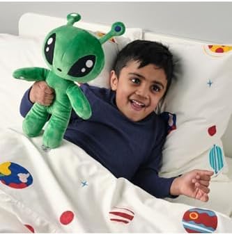Aftonsparv 34 Cm Yeşil Uzaylı Alien Yumuşak Peluş Oyuncak