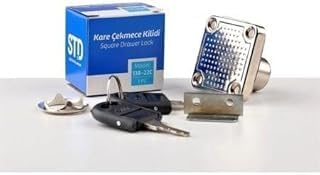 STD Kare Çekmece Kilidi, Metal Mobilya Kilidi